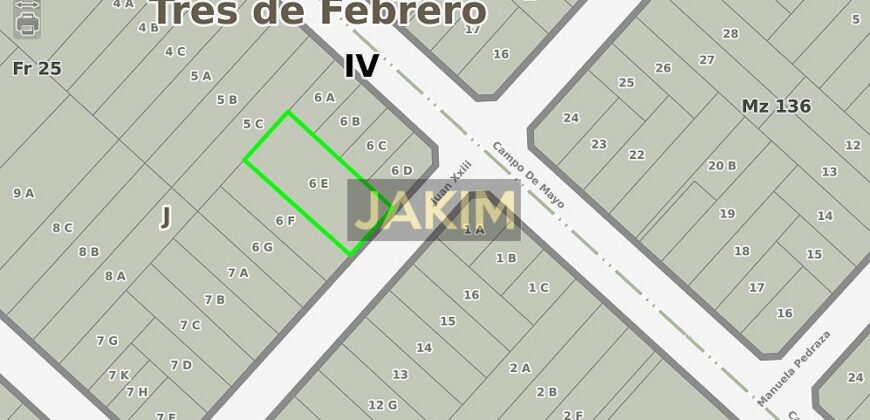 Fracción de terreno en zona mixta ideal proyecto (residencial o industrial) Zonificación RM/ 1.