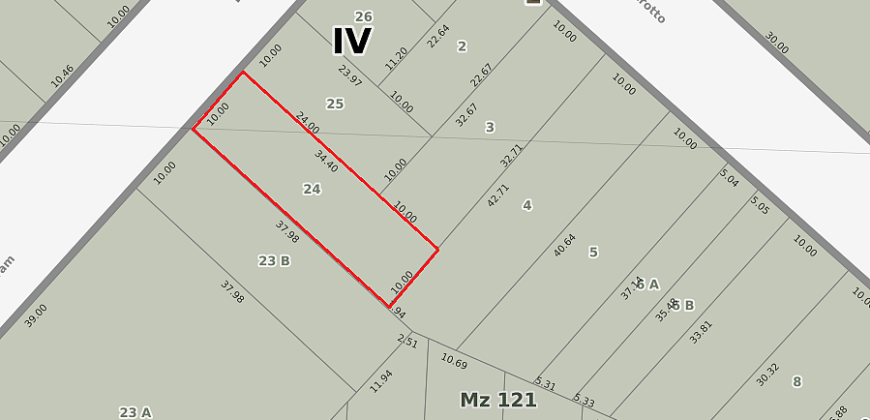 Lote de gran ubicación con un FOS de 0.60 y un FOT de 3.40, ubicado a metros de la estación M. Coronado.