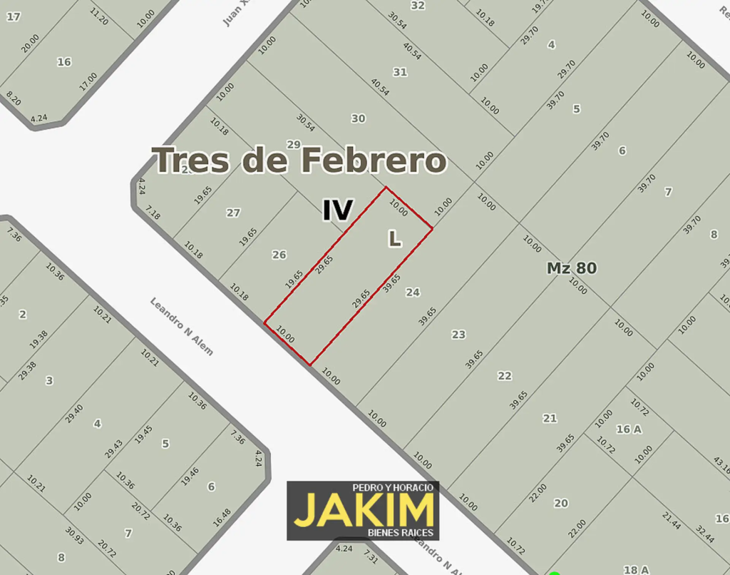 Lote baldío en pleno barrio San José, de Martin Coronado. Ideal para cualquier tipo de desarrollo.