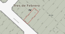 Lote baldío en pleno barrio San José, de Martin Coronado. Ideal para cualquier tipo de desarrollo.