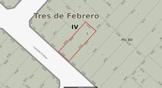 Lote baldío en pleno barrio San José, de Martin Coronado. Ideal para cualquier tipo de desarrollo.