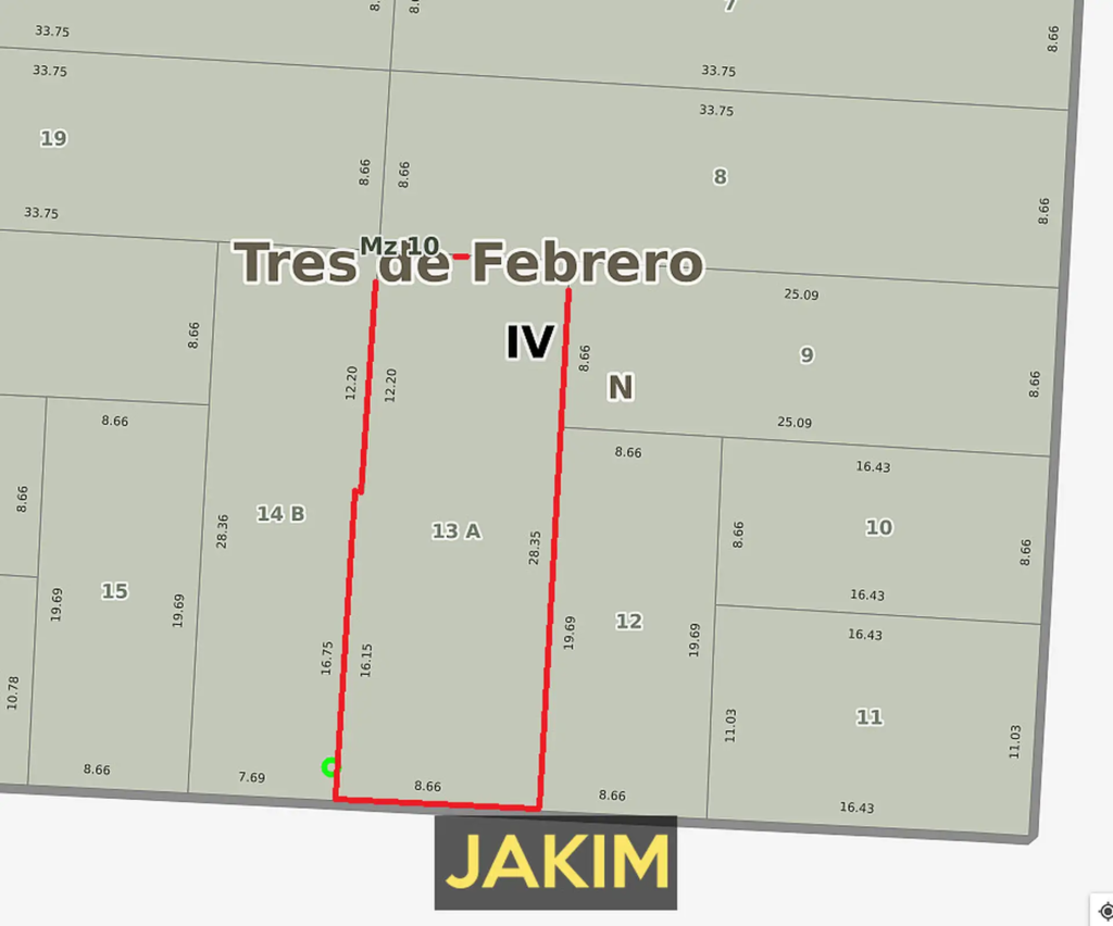 Lote con planos aprobados para proyecto de 1126m² (16 unidades con 5 cocheras)